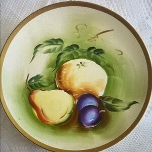 Beautiful Vintage Norleans Japan Fruit Plate Wall Decor Plaque Ready to Hang